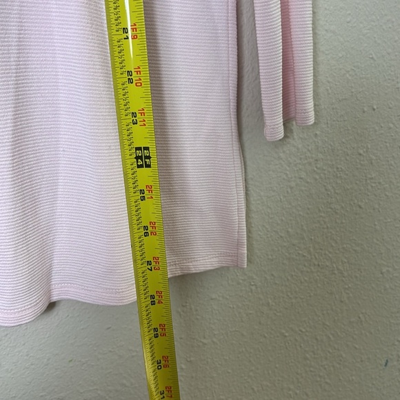J. Jill Wearever Collection Pink Micro Ribbed Tunic Top Size Small petite - Picture 6 of 9